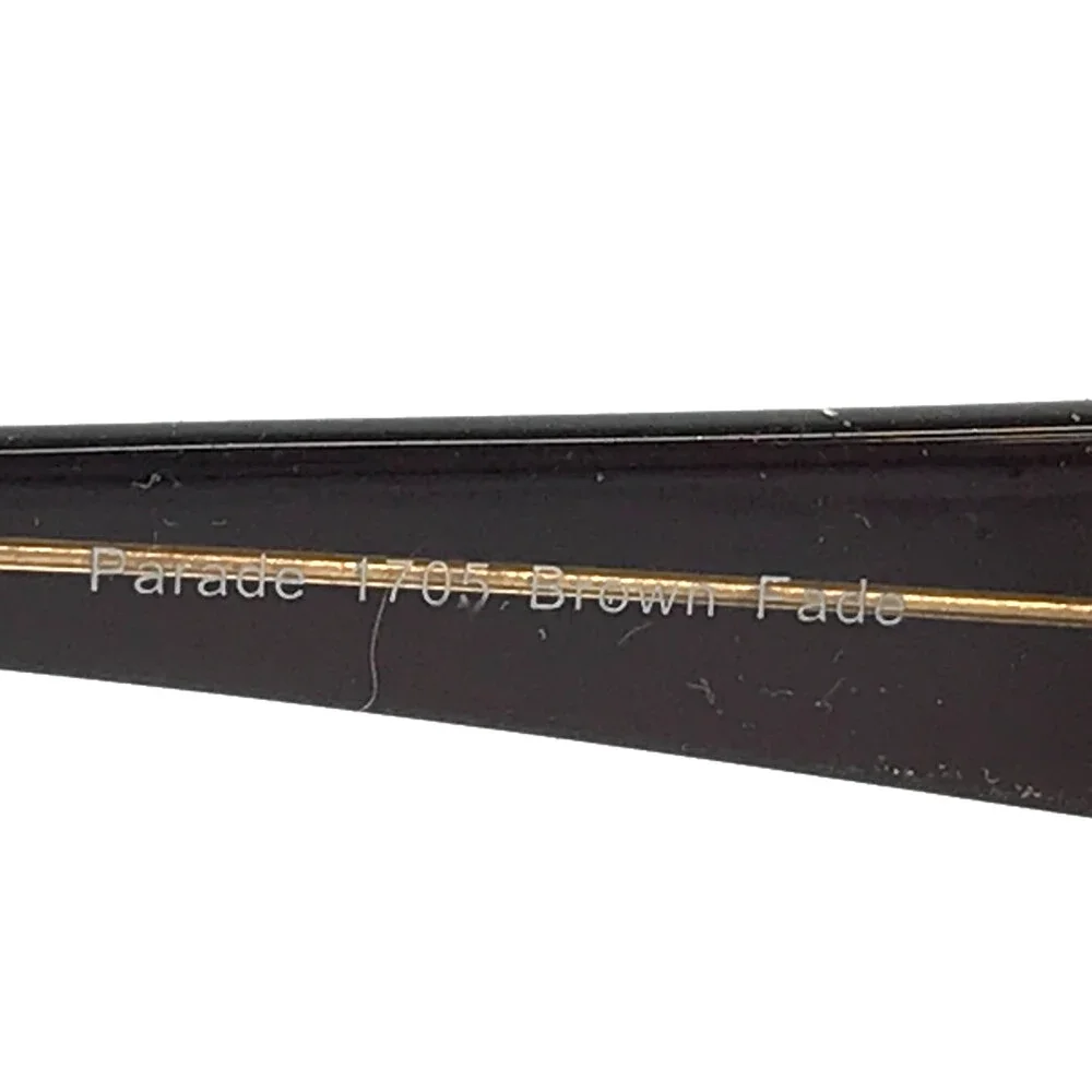 Parade Eyeglasses Frames 1705 Brown Fade Rectangle Full Rim 53-17-135